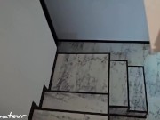 After shower Stepmom open legs for Stepson cock 1/16