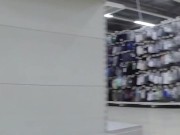Walking around the store without panties 1/16