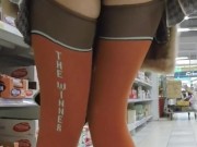 Walking around the store without panties 6/16