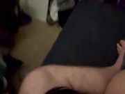 POV passionate blowjob and ball slapping - Sexy thick blonde - Perfect big tits 11/16