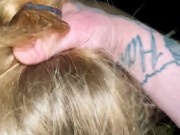 Daddy’s good girl gets cuffed, face fucked, and gets her pussy eaten as a reward - POV 8/16