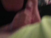 Hot Blowjob While Wearing Glasses Sucking Dick Deep Throat Loving 3/16