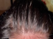 Beautiful brunette sucks wet dick💦 1/16