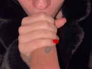 Beautiful brunette sucks wet dick💦 9/16