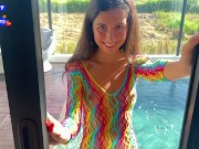 You have to fuck me hard if you want to work for my Daddy! - Public Cumwalk 3/16