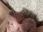 Checking my clean shaven pussy 16/16