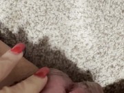 Checking my clean shaven pussy 5/16