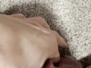 Checking my clean shaven pussy 9/16