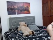 I ask my girlfriend to penetrate me with her harness until I have an orgasm.