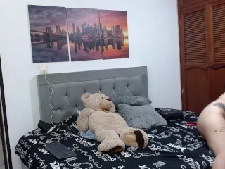 I ask my girlfriend to penetrate me with her harness until I have an orgasm.