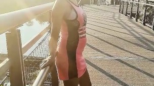 LATINA SOLO COSPLAY NAKED OUTSIDE WALKING AROUND