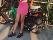 I FOUND SOLO FEMALE WALKING AROUND ASS NAKED COSPLAY PANTY DRESS BROWN SPANSIH