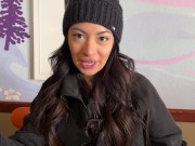 MASSIVE FACIAL FROM A STRANGER - fucking my ski instructor vlog 4/16