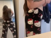 Wish I had a bf to wear Hello Kitty pjs with 4/16