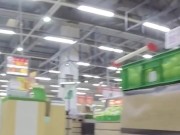 Walking around the store without panties 12/16