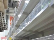 Walking around the store without panties 13/16