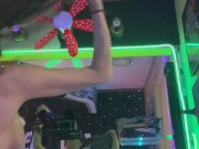 Me naked in the shower while he watches me. 7/16