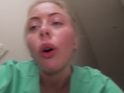 Gloved Nurse Semen Extraction on Restrained Patient 3/16