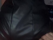 POV / Me coje sin condon y le encanta verme en vestido de cuero 4/16