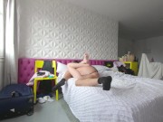 Petite dirty sexy stepsister enjoys having sex with huge cock of her old stepbrother in POV 9/16