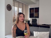 Esposo Cornudo Mira como su mujer se folla una polla grande por el culo hasta el creampie! 3/16