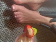 For lovely foot and food fetish 2/16