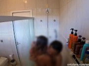 Brasileira Safada Seduz Japonês da Academia para o Chuveiro- AMWF- SexyAlbatross 14/16