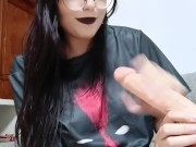 Emo / goth Girl gibt dominante wichsanleitung und erniedrigt dich 14/16