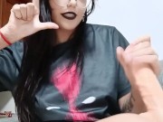 Emo / goth Girl gibt dominante wichsanleitung und erniedrigt dich 15/16