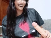 Emo / goth Girl gibt dominante wichsanleitung und erniedrigt dich 5/16