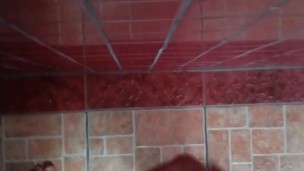 Shower cumshot