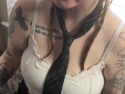 Smoking Girl in Glasses