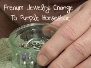 Frenum Jewelry Change Purple Horseshoe