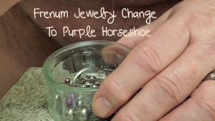 Frenum Jewelry Change Purple Horseshoe
