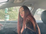 Italian Hot Long Hair Milf Artemisia Love Hot Solo 420 Smoke Fetish in the car OF@ArtemisiaLove101 12/16