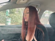Italian Hot Long Hair Milf Artemisia Love Hot Solo 420 Smoke Fetish in the car OF@ArtemisiaLove101 6/16
