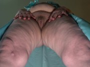 Under the skirt is a hairy pussy of a mature granny, a fat milf. 11/16