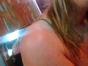 Smoking in neon pink lace bra and panties 10/16