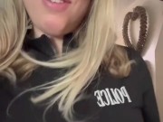 Sexy hot BRITISH police officer 👮 TAKES A PISS ON CONVICTS DICK  AS A PUNISHMENT 😉💦💦 16/16