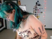 Painting another self portrait :) :) :) 1/16