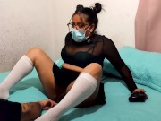MEXICANA CULONA se QUEDA A SOLAS con su CUÑADO y le PARA las NALGAS PARA UN BESO NEGRO 13/16