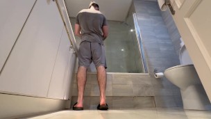 unaware giant shower