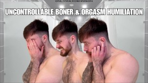 uncontrollable boner shower humiliation