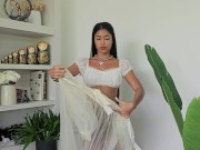 Try On Haul Transparent Dress By Cute Thai Tan Girl 7/16