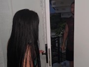 Big ass milf wants his personal trainer's cock so she ends up convincing him to fuck hard