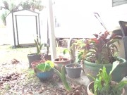 another non-nude upload me and Roxy spring cleaning 15/16