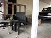 another non-nude upload me and Roxy spring cleaning 8/16