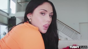 TUSHYRAW Petite Cutie Sasha Tatcha Has Her Tiny Little Ass Stretched Out