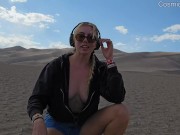 Tits out in Desert… Nude Travel Vlog!! w Masturbating 9/16
