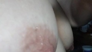 Dripping wet nipple play… I’ll tell you where to put your mouth